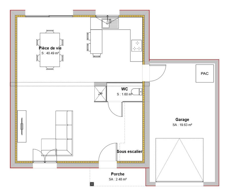 Maison - 90 m² - 4 pièces