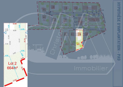 Terrain - 664 m²
