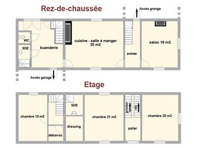 Maison ancienne - 154 m² - 5 pièces