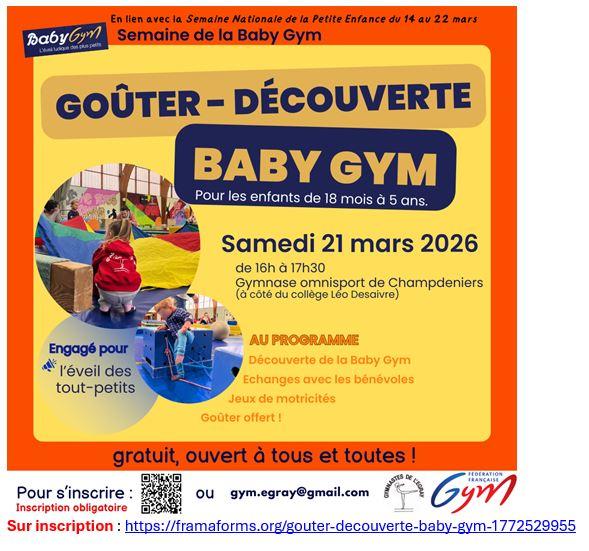 Goûter-Découverte Baby Gym