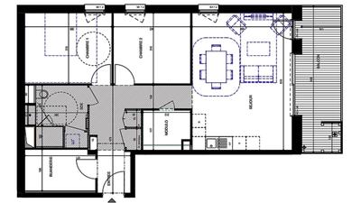 Appartement - 78 m² - 3 pièces