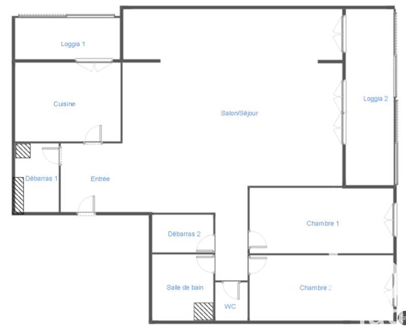Appartement - 79 m² - 3 pièces
