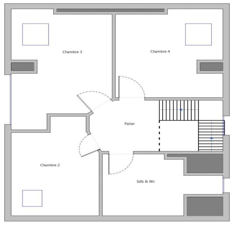 Duplex - 91 m² - 6 pièces