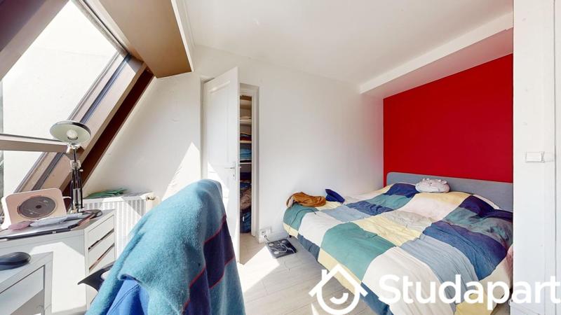 Chambre - 12 m² - 1 pièce