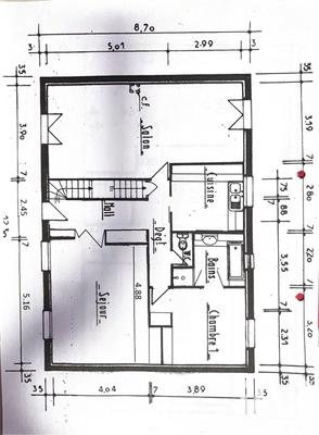 Maison - 120 m² - 6 pièces