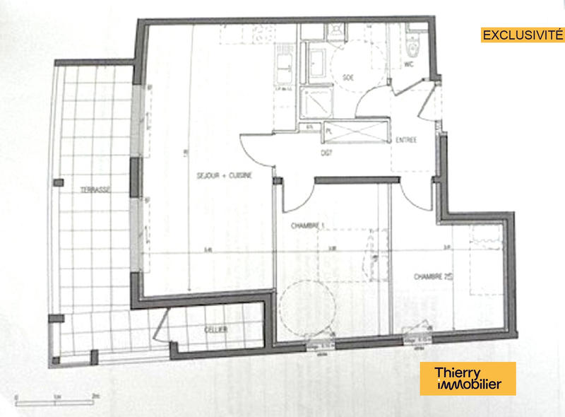 Appartement - 64 m² - 3 pièces