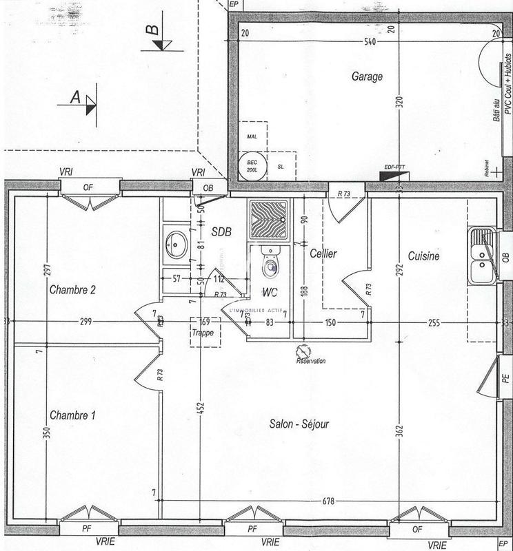 Maison - 63 m² - 3 pièces