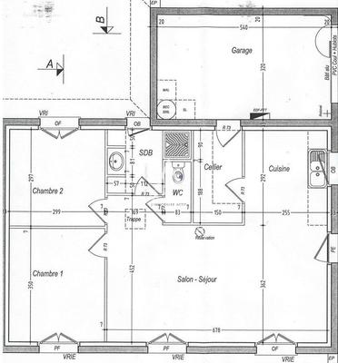 Maison - 63 m² - 3 pièces