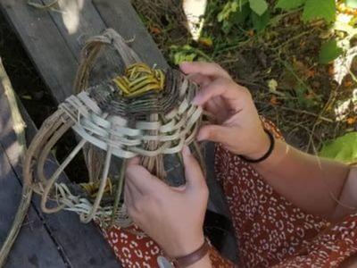 Atelier vannerie, à la Cueillette de l'Aragnon