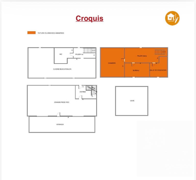 Maison ancienne - 95 m² - 4 pièces