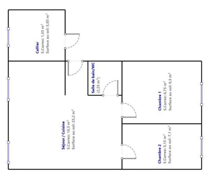 Appartement - 48 m² - 3 pièces