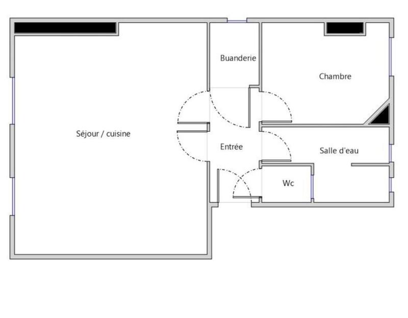 Appartement - 43 m² - 3 pièces
