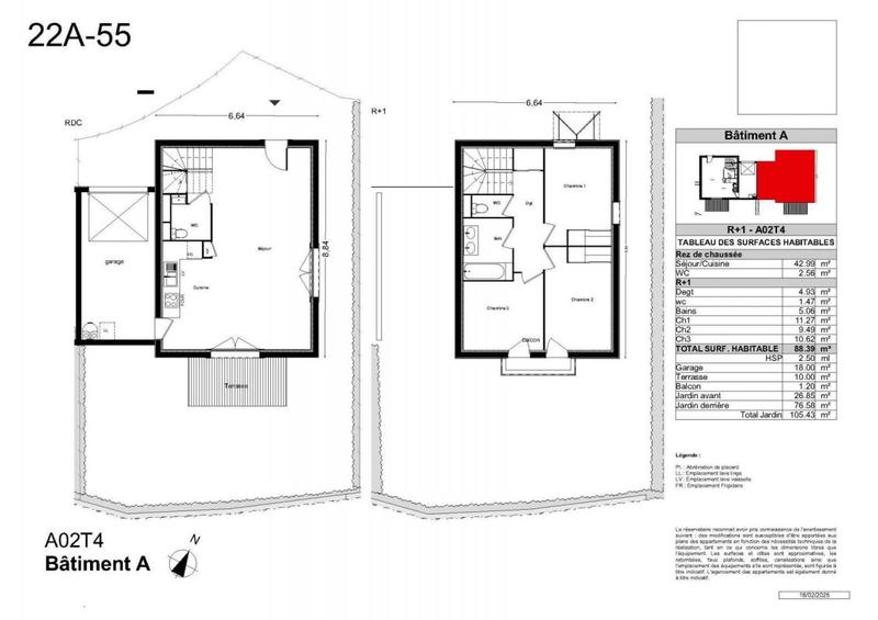 Maison - 88 m² - 4 pièces