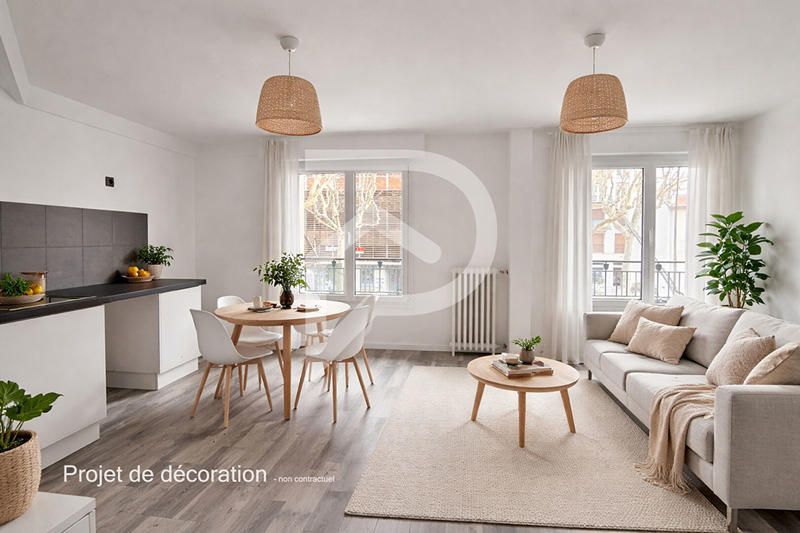 Appartement - 65 m² - 3 pièces