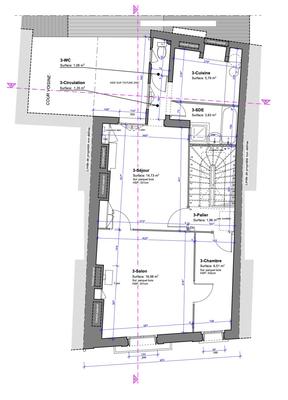 Appartement - 50 m² - 2 pièces
