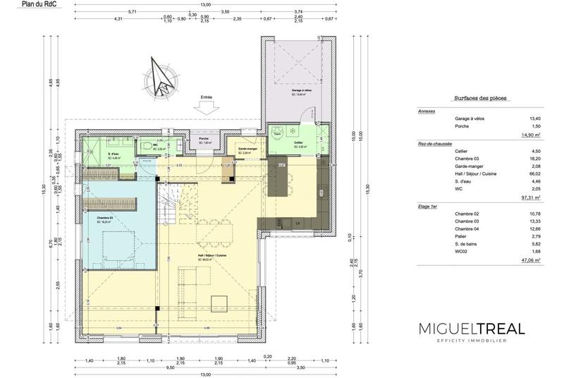 Maison - 145 m² - 6 pièces