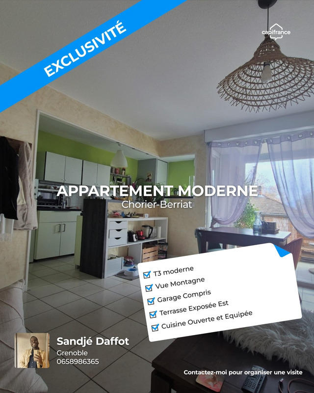 Appartement - 70 m² - 3 pièces