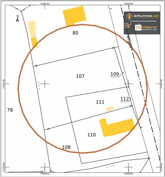 Terrain constructible - 1 960 m²