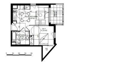 Appartement - 40 m² - 2 pièces