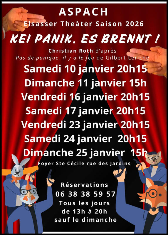 Théâtre Aspach - Kei panik, es brennt!