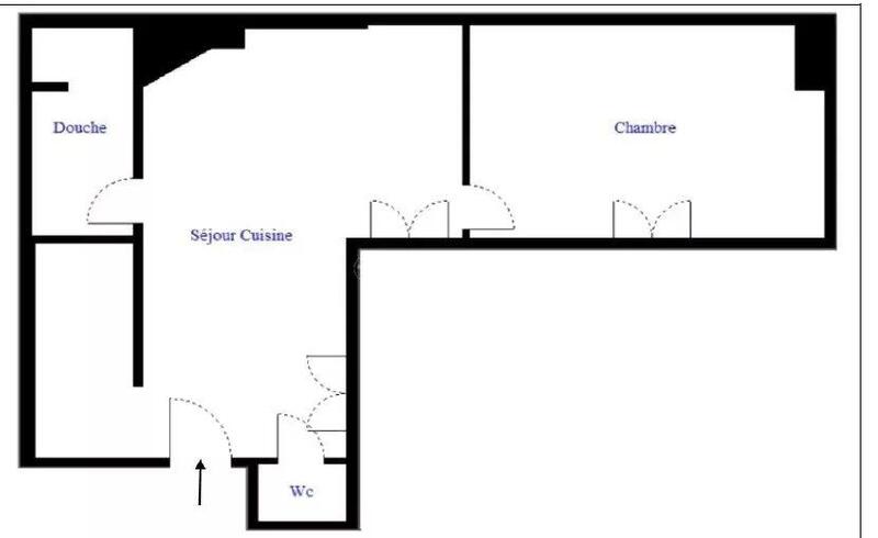 Appartement - 40 m² - 2 pièces