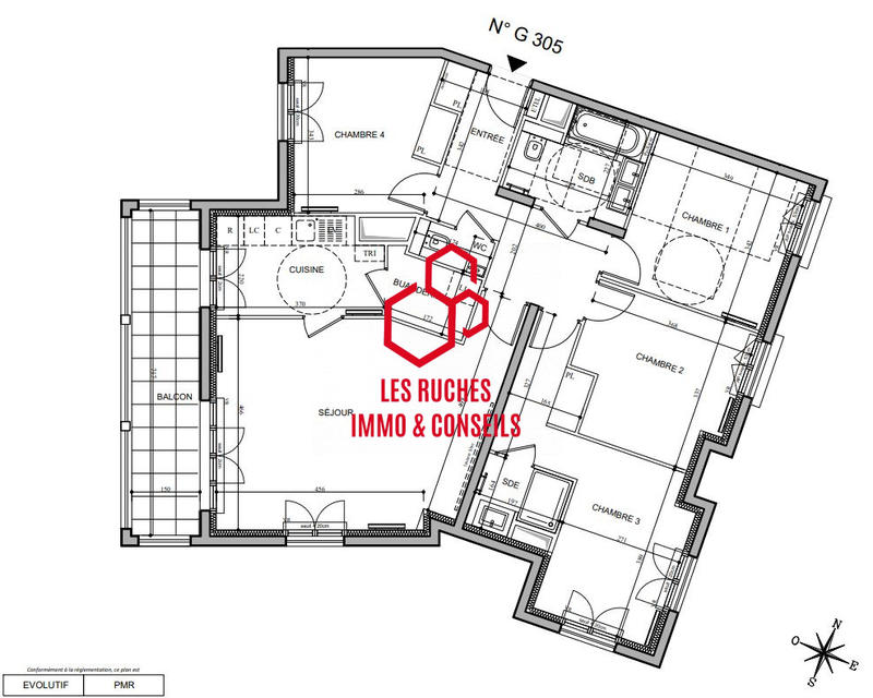 Appartement - 108 m² - 5 pièces