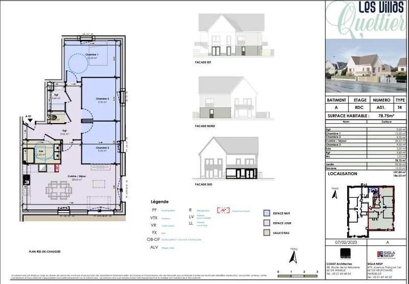 Appartement - 78 m² - 4 pièces