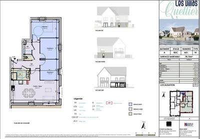 Appartement - 78 m² - 4 pièces