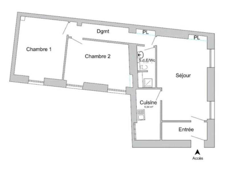 Appartement - 67 m² - 3 pièces