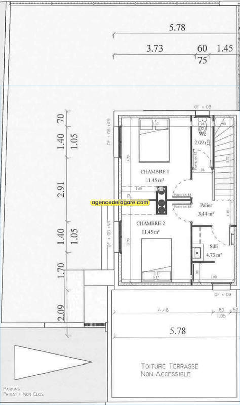 Villa - 75 m² - 3 pièces