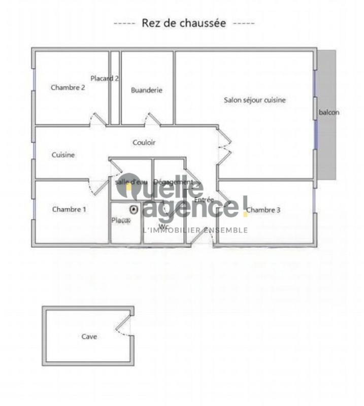 Appartement - 90 m² - 5 pièces