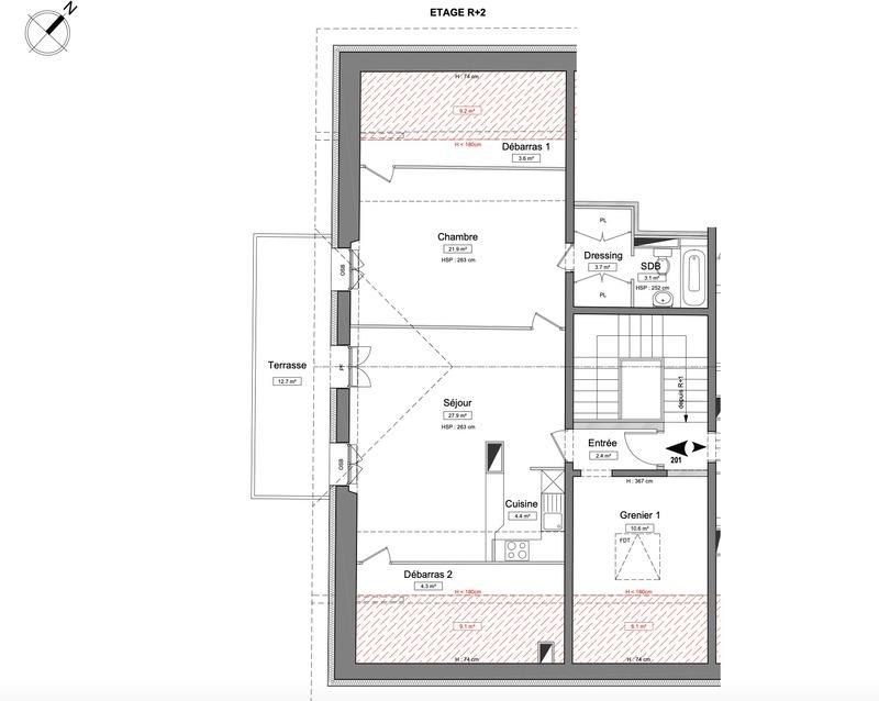 Appartement - 81 m² - 3 pièces