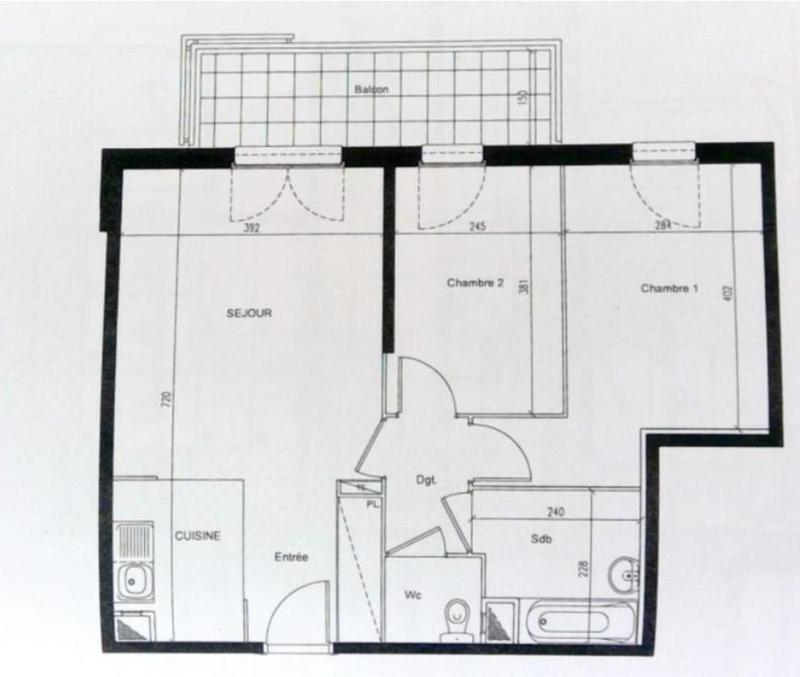 Appartement - 60 m² - 3 pièces