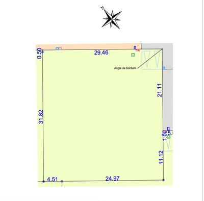 Terrain constructible - 952 m²