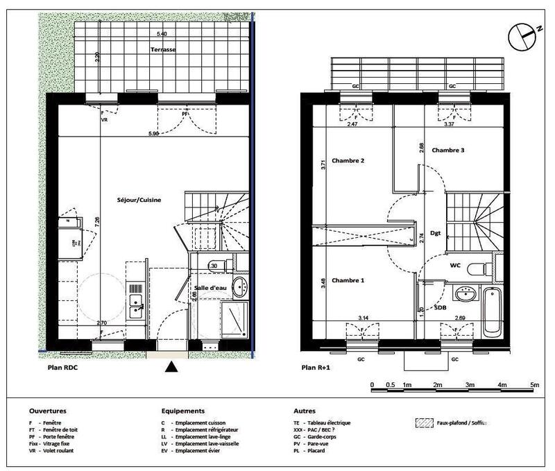 Maison - 76 m² - 4 pièces