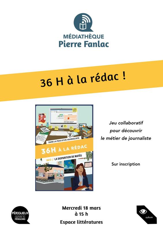 Découverte du jeu "36h à la rédac : dans la peau d'un journaliste"