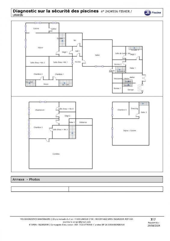 Maison chambre d'hôtes - 248 m² - 9 pièces