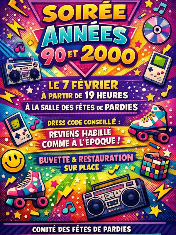 Soirée années 90 et 2000