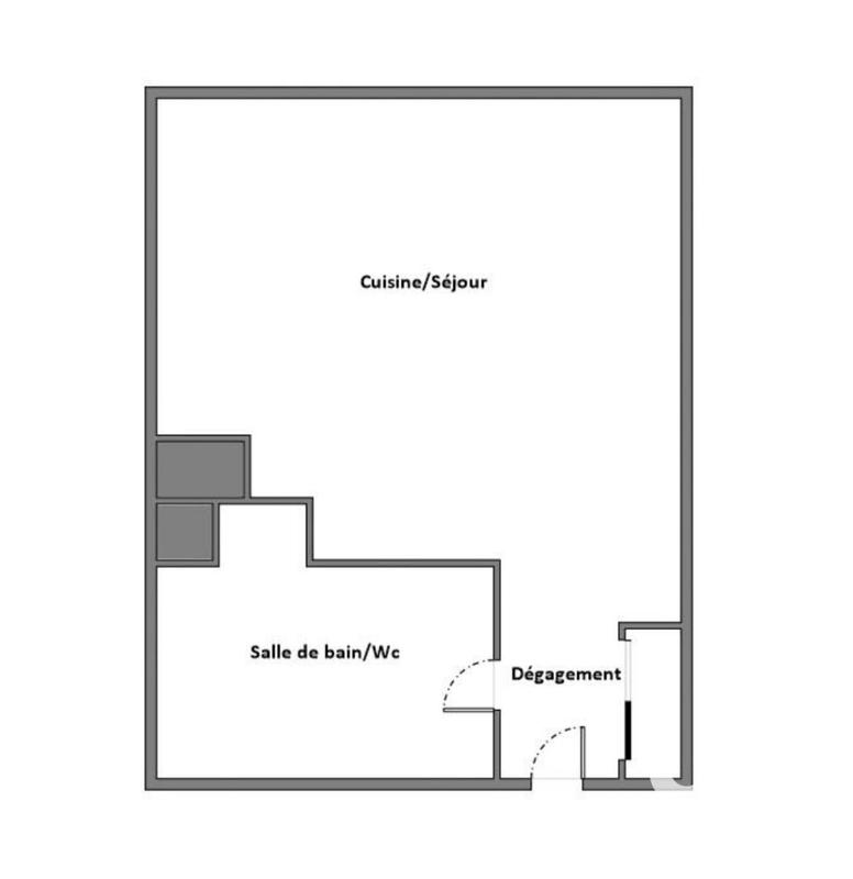 Studio - 32 m² - 1 pièce