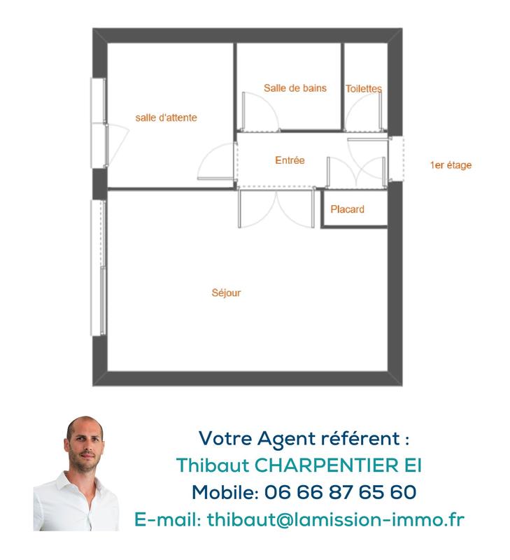 Appartement - 34 m² - 1 pièce