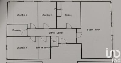 Appartement - 90 m² - 4 pièces