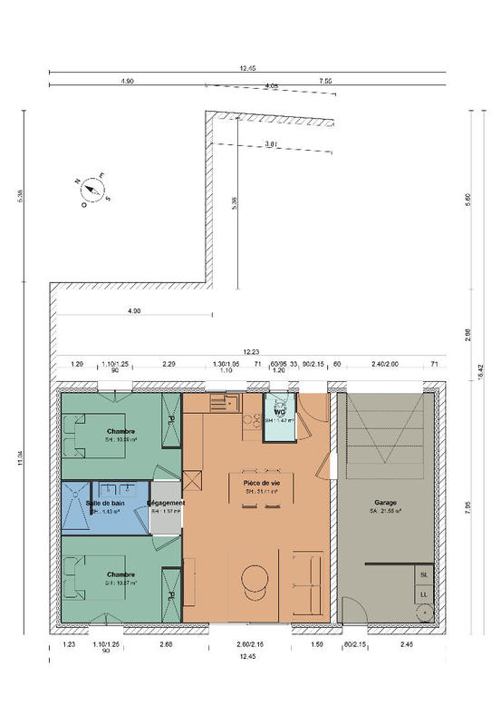 Maison - 59 m² - 3 pièces