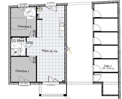 Appartement - 60 m² - 3 pièces