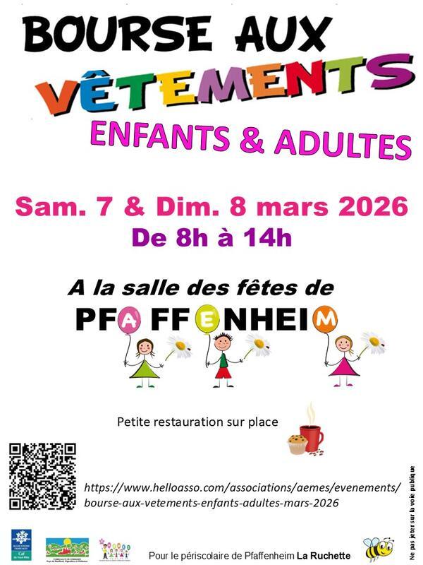 Bourse aux vêtements enfants - adultes