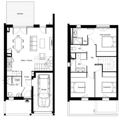 Maison - 103 m² - 4 pièces