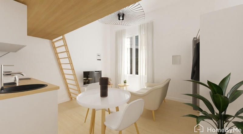 Appartement ancien - 18 m² - 1 pièce