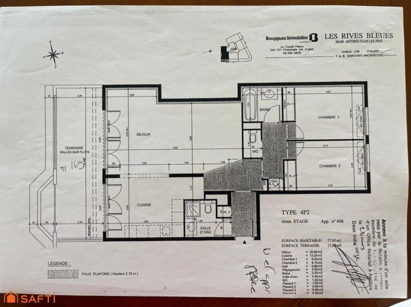 Appartement - 77 m² - 3 pièces