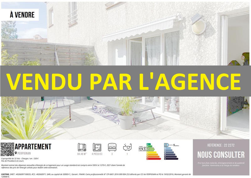 Appartement - 85 m² - 4 pièces