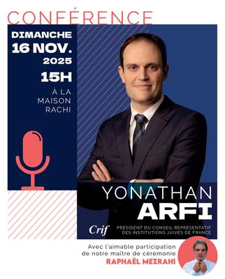 Conférence Yonathan Arfi