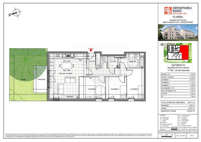 Appartement - 86 m² - 4 pièces